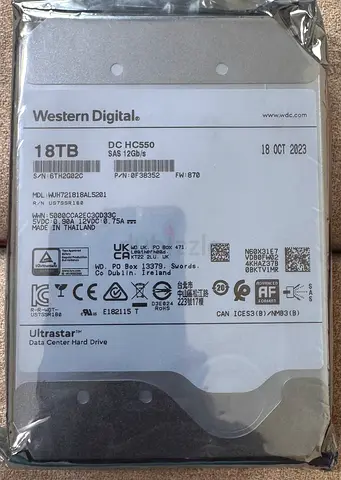 18 TB Datacenter Hard Drive for sale