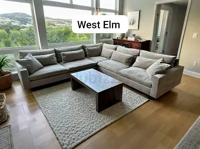 As Perfect Condition ___West Elm Harmony Corner sofa