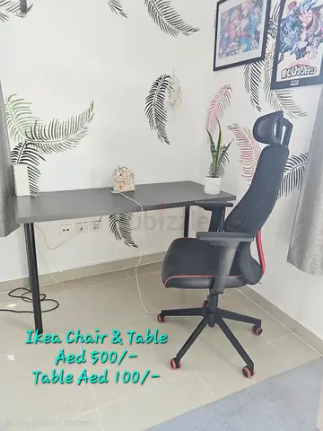 Study Table and gaming chair - 500/-