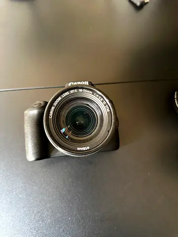 Canon EOS with EF-S 18-55mm STM kit lens (good condition)
