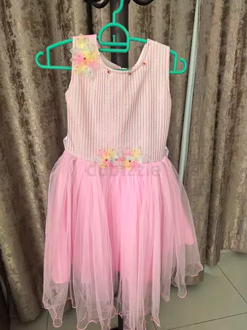 Pre loved Light Pink Tulle Party Dress for Girl - Size 4 to 5 years, Good Condition