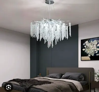 Modern crystal chandelier ceiling light - decorative bedroom fixture offer prices 60cm 280