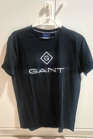 GANT Navy logo crew neck t-shirt - men's medium