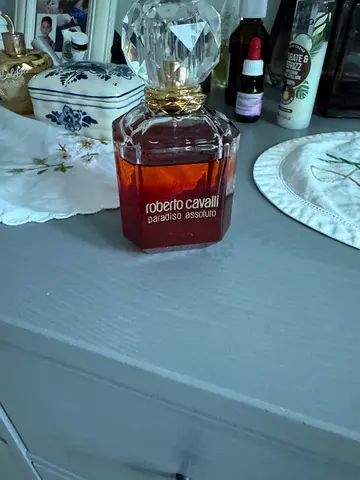 Roberto Cavalli Paradiso Assoluto perfume bottle - used