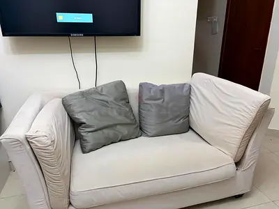 Used 3+2-Seater Cream Sofa — Good Condition