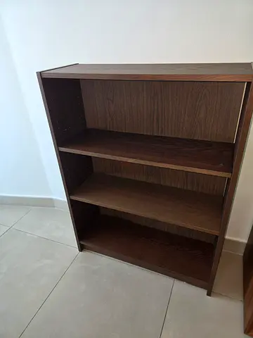 Wooden 4-Compartment Open Shelf Unit - Good Condition - 2 units: 80 cm widex 105 cm tall x18 cm deep
