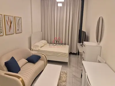 Furnished Studio Apartment | Samana Golf Avenue | Balcony & Pool Access