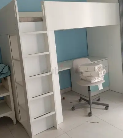 Bed Ikea Loft Type with Study Table