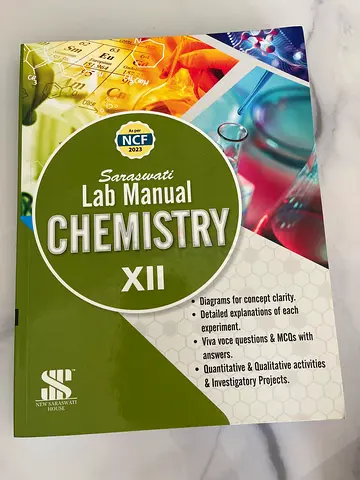 Saraswati Lab Manual Chemistry XII - Practical Chemistry Laboratory Book