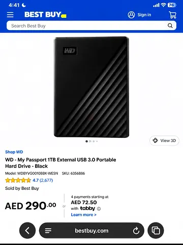 WD my passport 1TB storage for ps5 and computers laptop pc