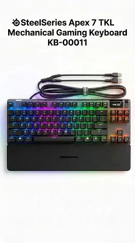 SteelSeries Apex 7 TKL Mechanical Gaming Keyboard (KB-00011) - RGB, Wrist Rest
